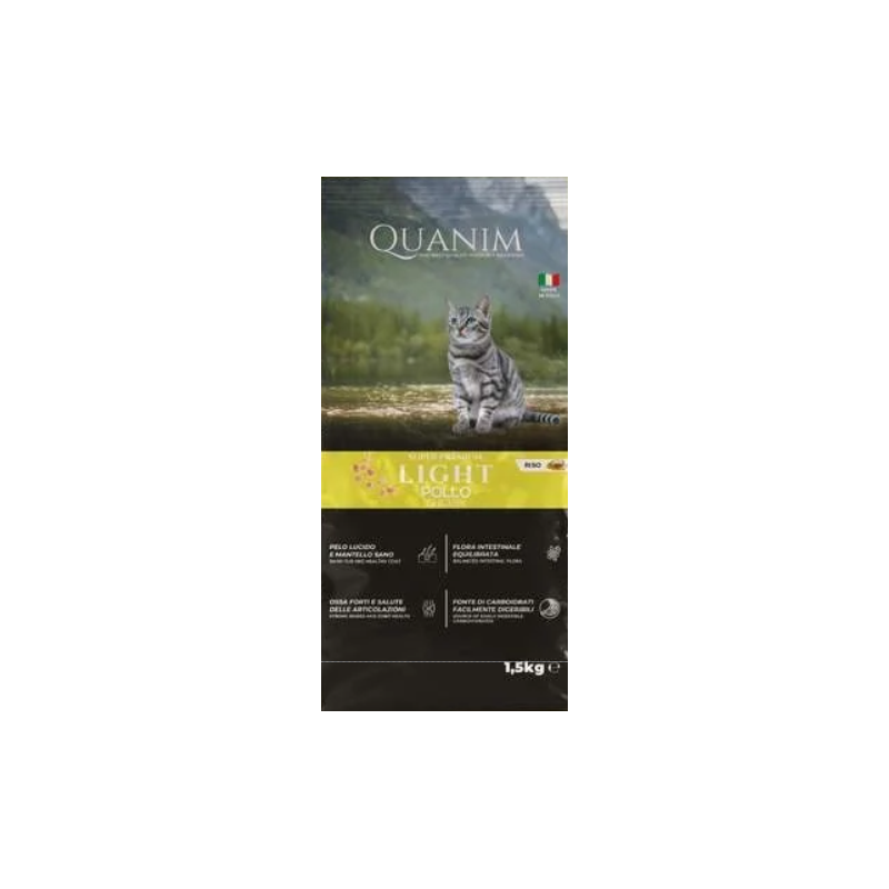 Quanim Super Premium Cat Light Pollo e riso